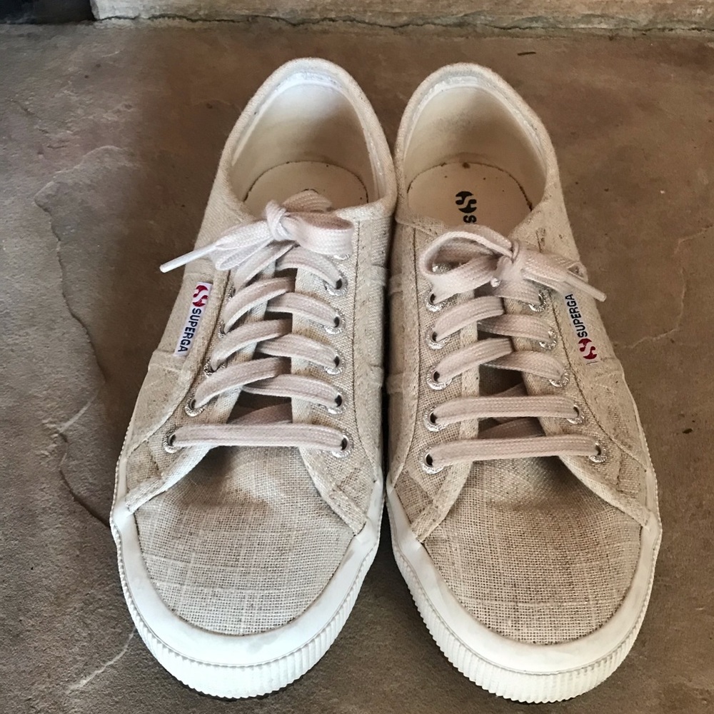 SUPERGA linen S00B2Y0 sneakers, worn once